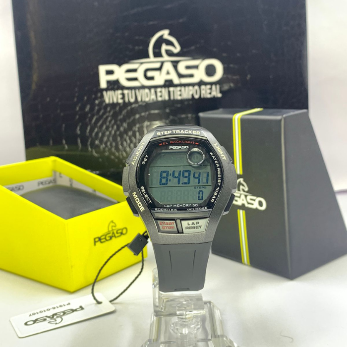 Reloj Pegaso P1916010107 3 Cronometros Resina Digital